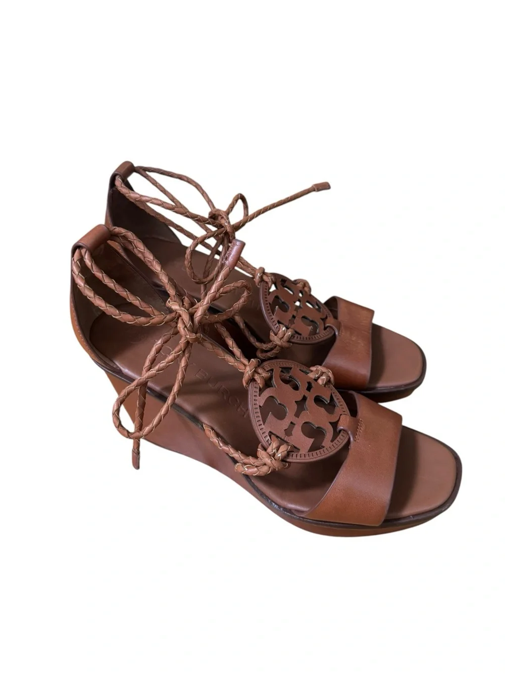 Tory Burch Miller Braided Wedge Sandals